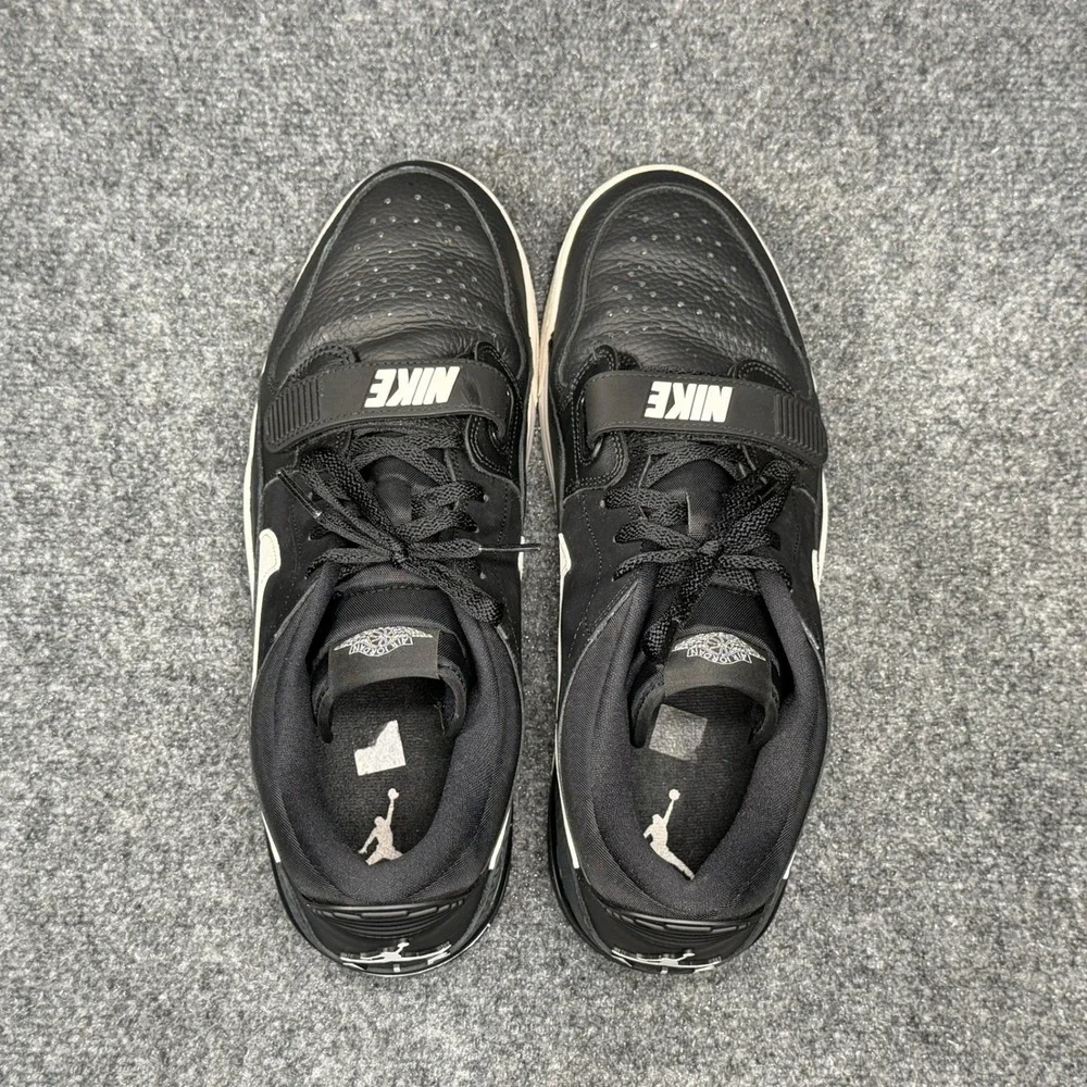 Jordan Legacy 312 Low Shoes Men's 13 Black Leather Low Lace Retro‎ Sneakers